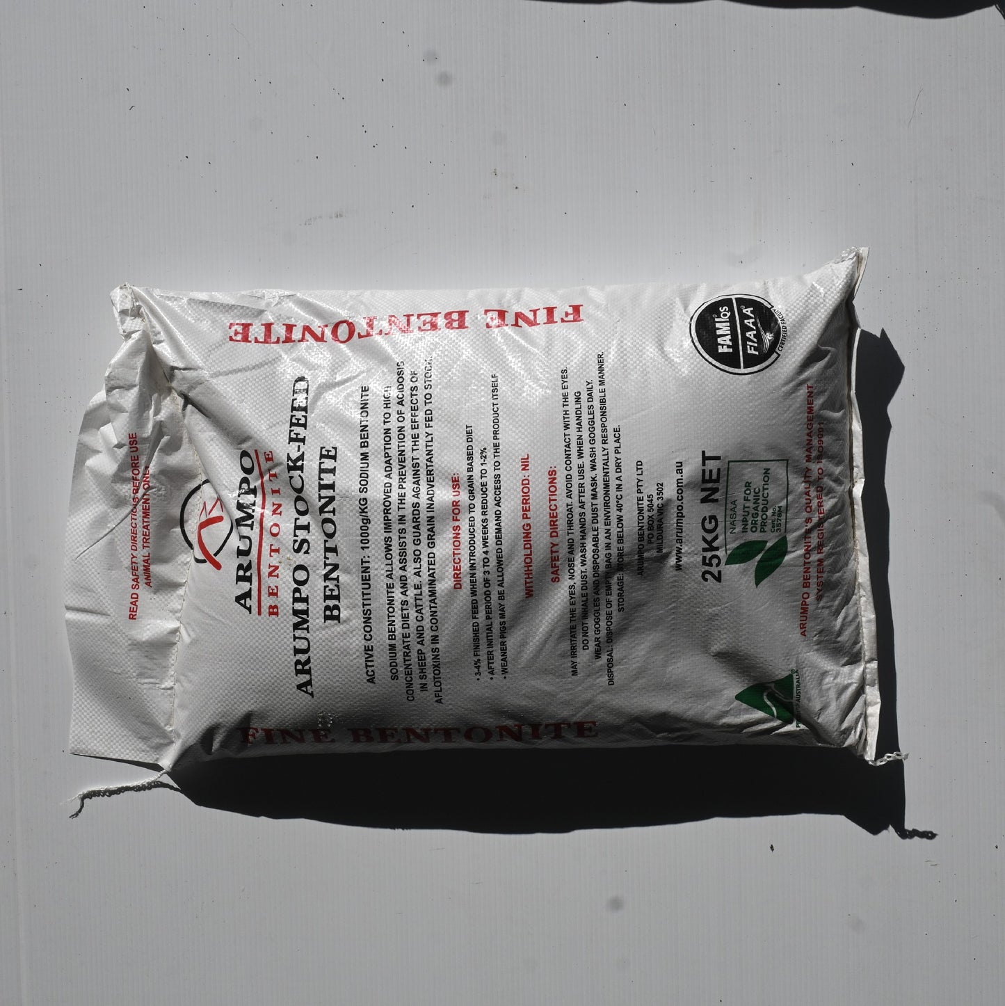 Arumpo Bentonite Fine 25kg