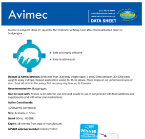 Vetafarm Avimec 50ml