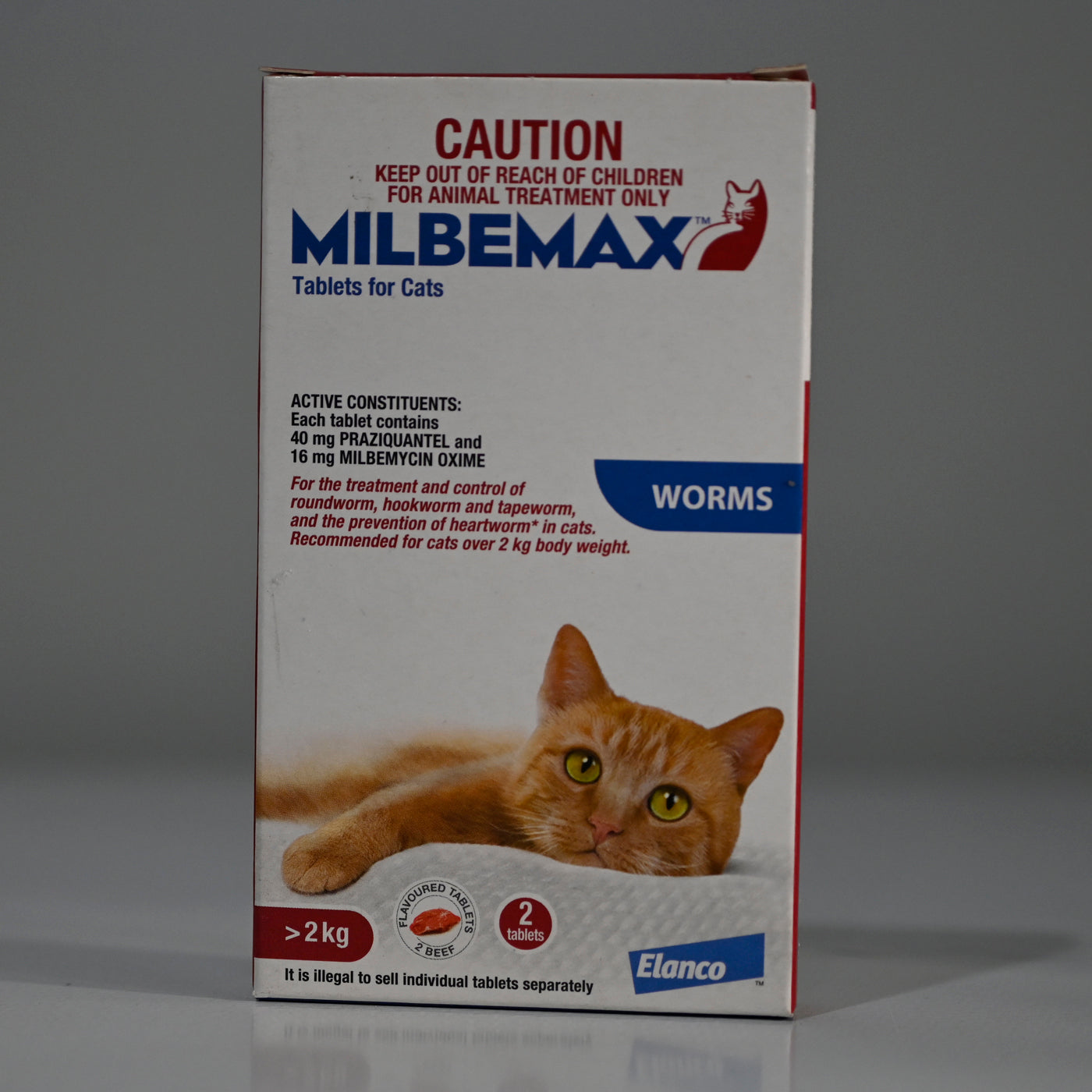Milbemax Cat 2 Tabs 2kg-8kg