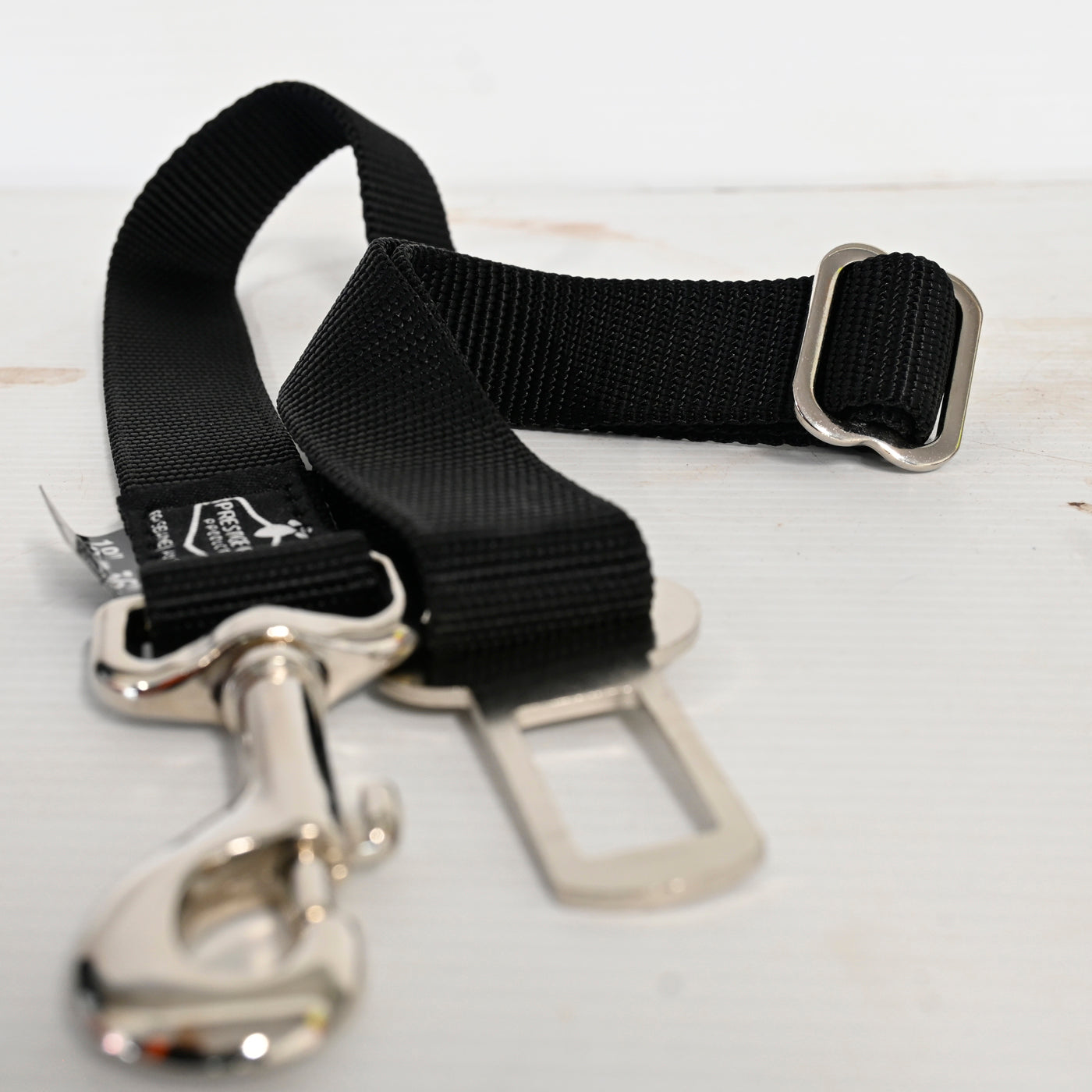 Prestige Dog Seat Belt Attachment Black Adjusts 18-36" (46-91cm)