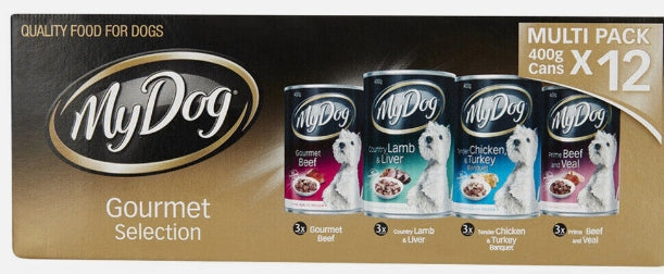 My Dog Gourmet Selection Multi Pack 400g X 12 Cans