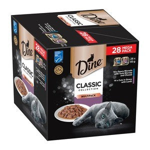 Dine Classic Kitten Chicken & Ocean Fish 28pk
