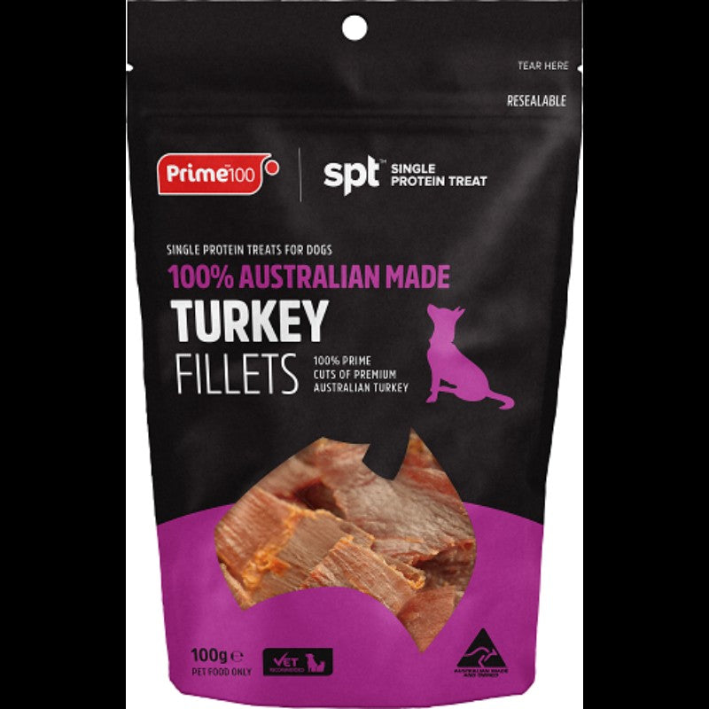 Prime100 Turkey Fillet Treats 100g