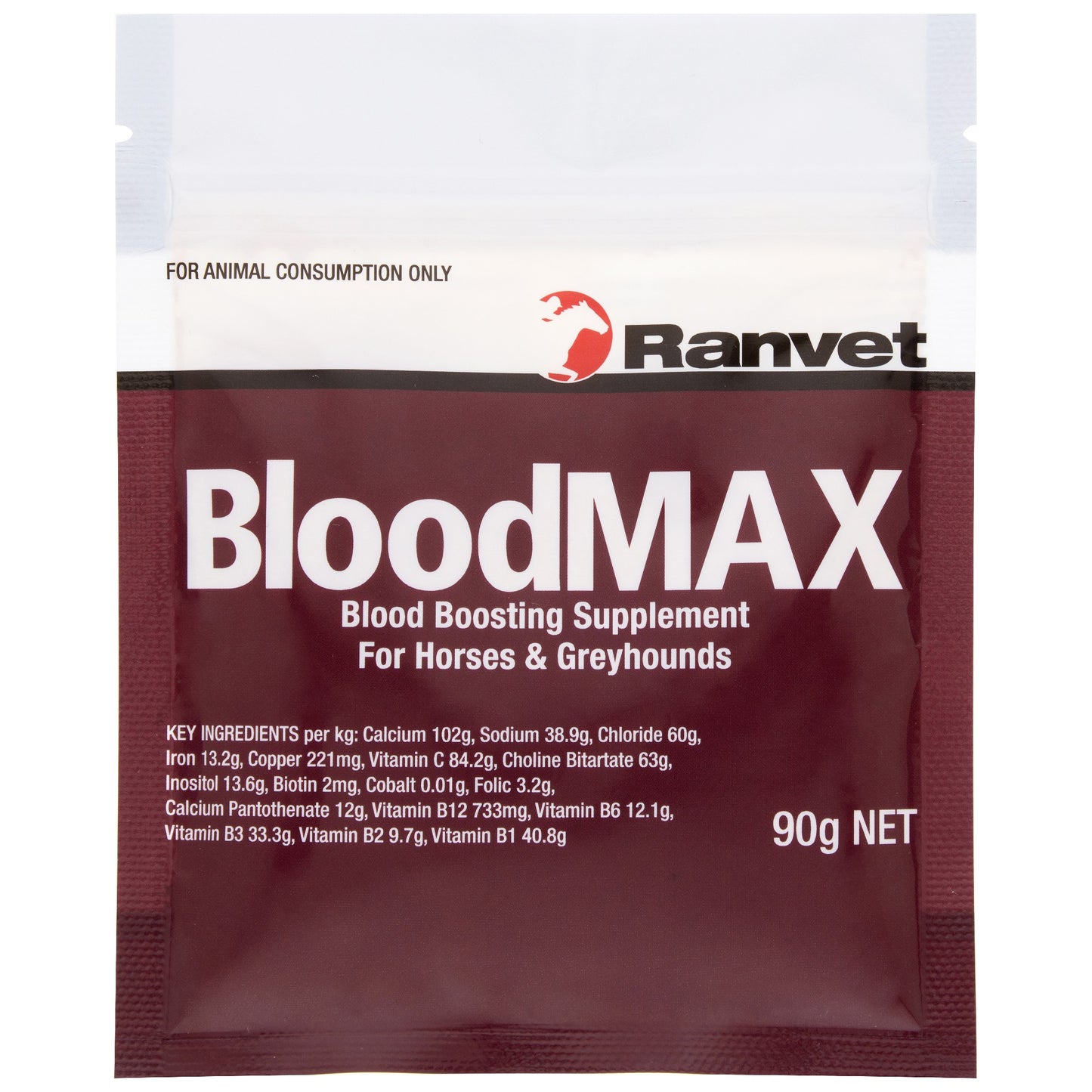 Ranvet Bloodmax 90g Supplement For Dogs Greyhounds And Horses.