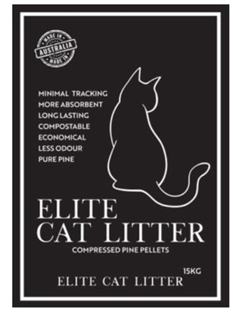 Elite Pelletized Pine Cat Litter 15kg