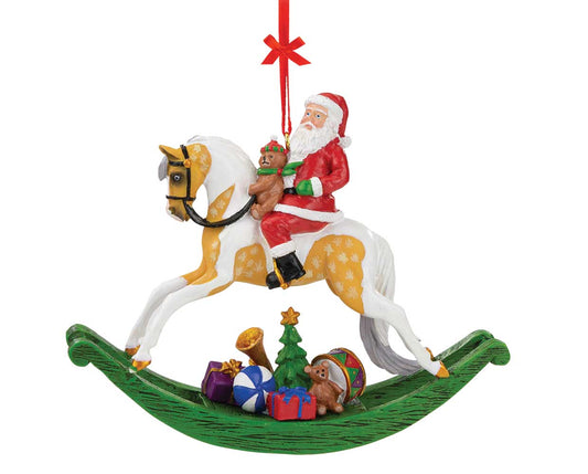 Breyer Rocking Horse Santa Ornament