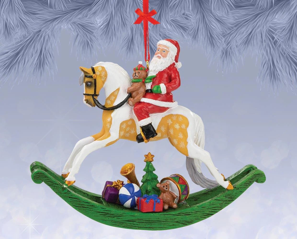 Breyer Rocking Horse Santa Ornament