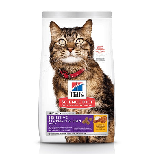 Hills Cat Sensitive Stomach And Skin 3.17kg