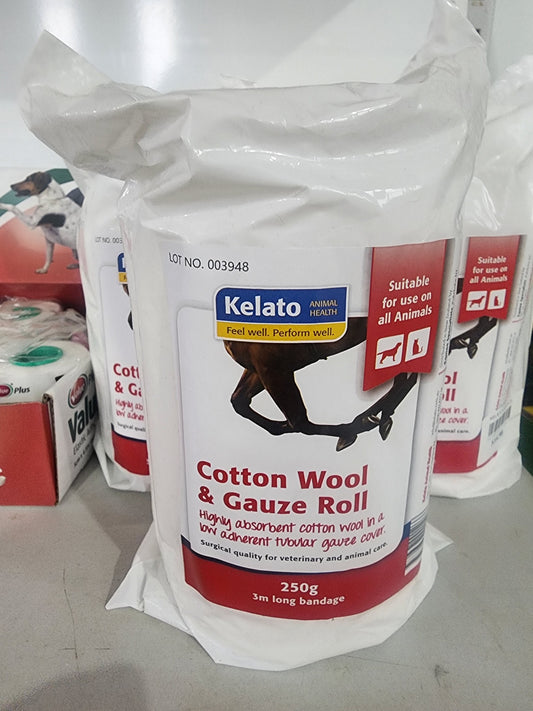 Kelato Cotton Wool & Gauze Roll 15cm X 3m 250g