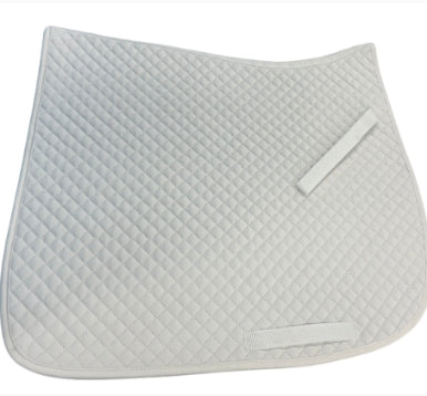 Eureka Cotton Dressage Saddle Pad White Full [h:pony Cl:white]