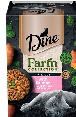 Dine Farm Collection Salmon Sweet Potato Spinach 28pk [fl: Sweet Potato Spinach 2]