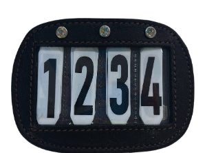 Cavalier Leather Saddlepad 4 Digit Number Holder [cl:black]