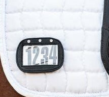 Cavalier Leather Saddlepad 4 Digit Number Holder [cl:black]