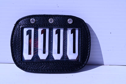 Cavalier Leather Saddlepad 4 Digit Number Holder [cl:black]