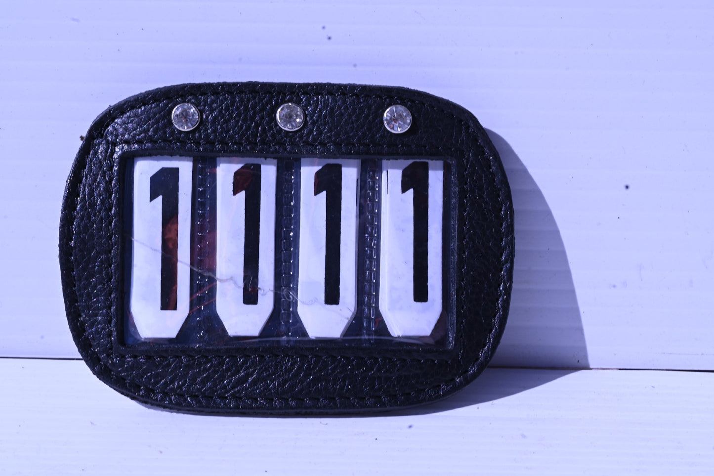 Cavalier Leather Saddlepad 4 Digit Number Holder [cl:black]