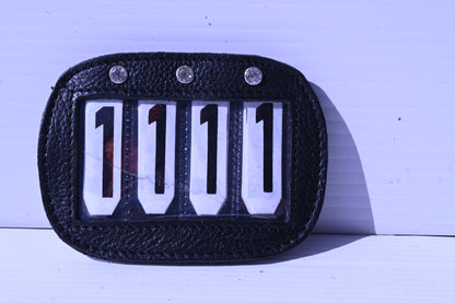 Cavalier Leather Saddlepad 4 Digit Number Holder [cl:black]