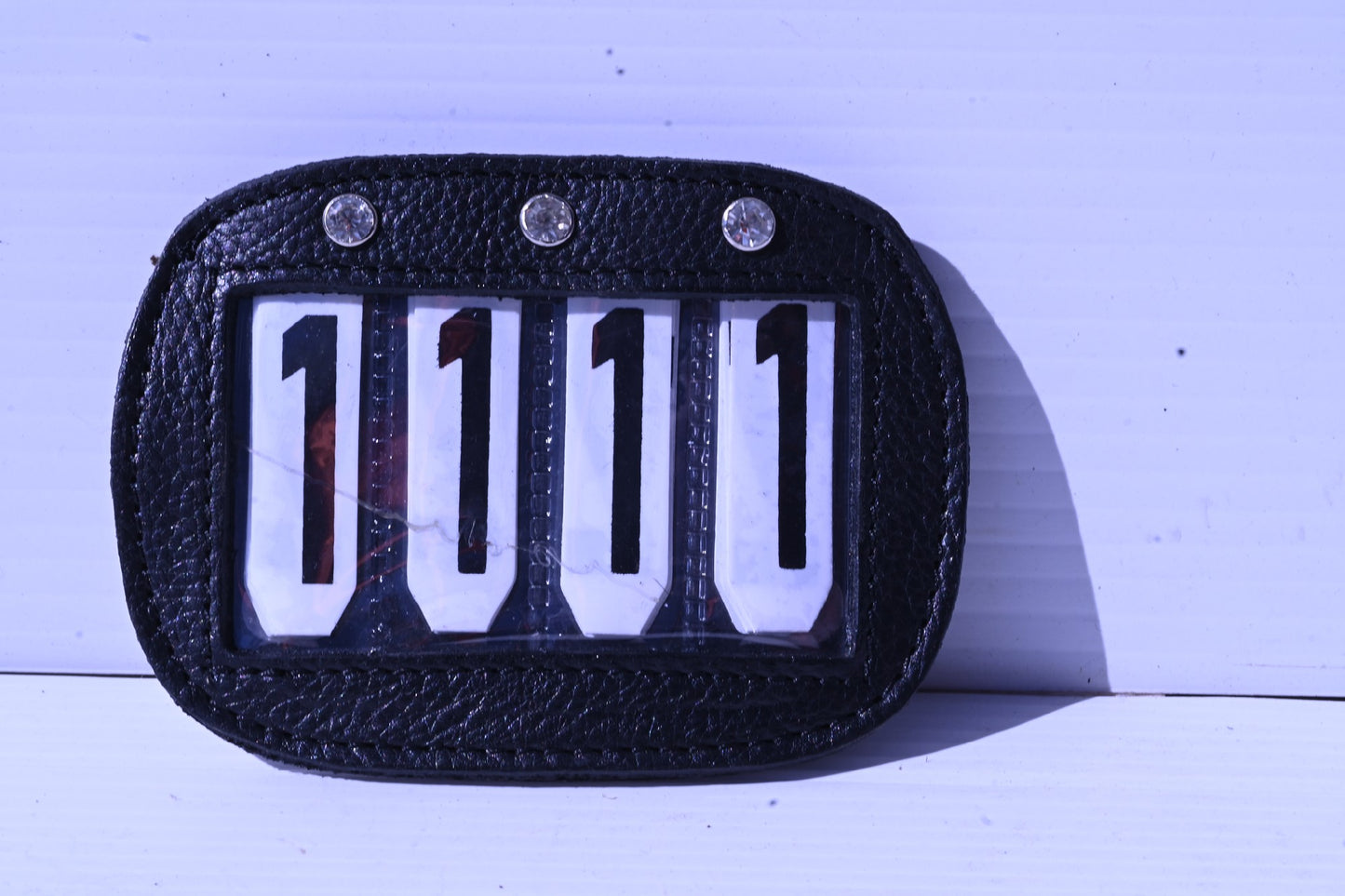 Cavalier Leather Saddlepad 4 Digit Number Holder [cl:black]