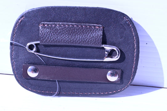 Cavalier Leather Saddlepad 4 Digit Number Holder [cl:brown]