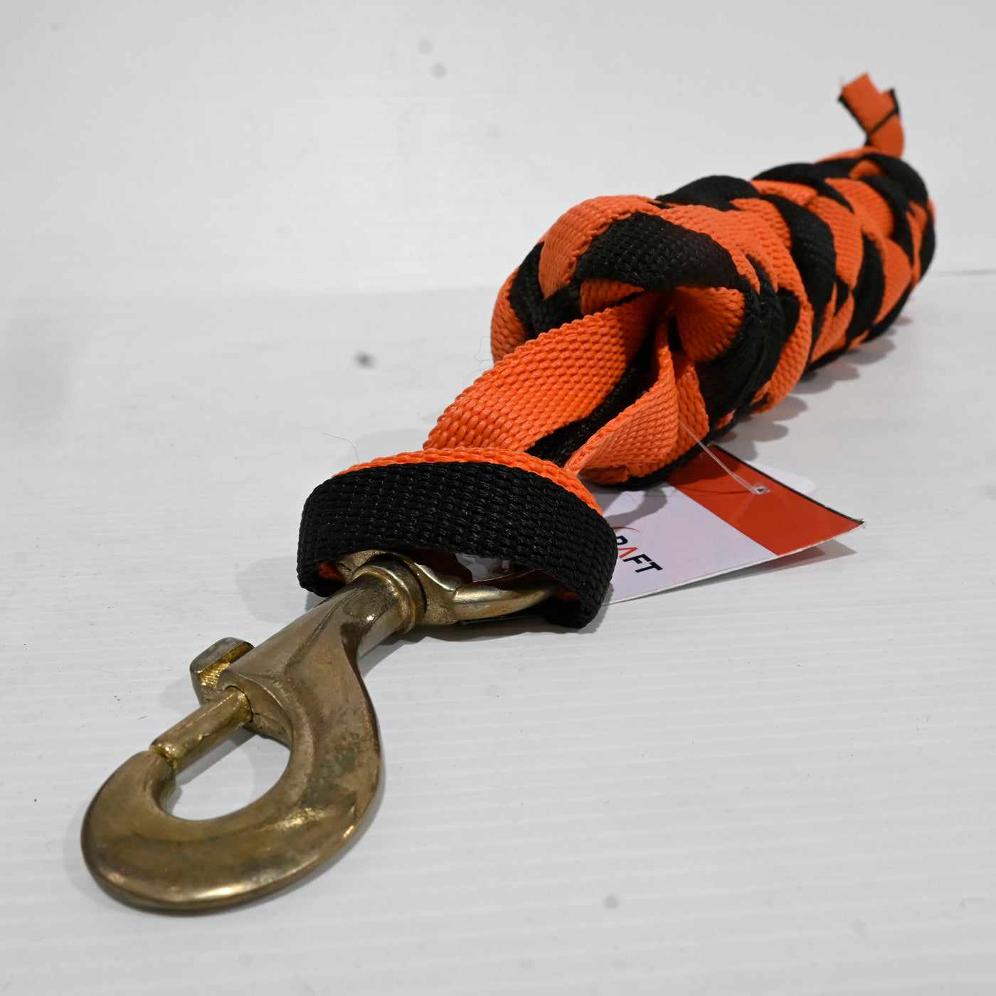 Status Hand Plaited Lead [cl:orange/black]