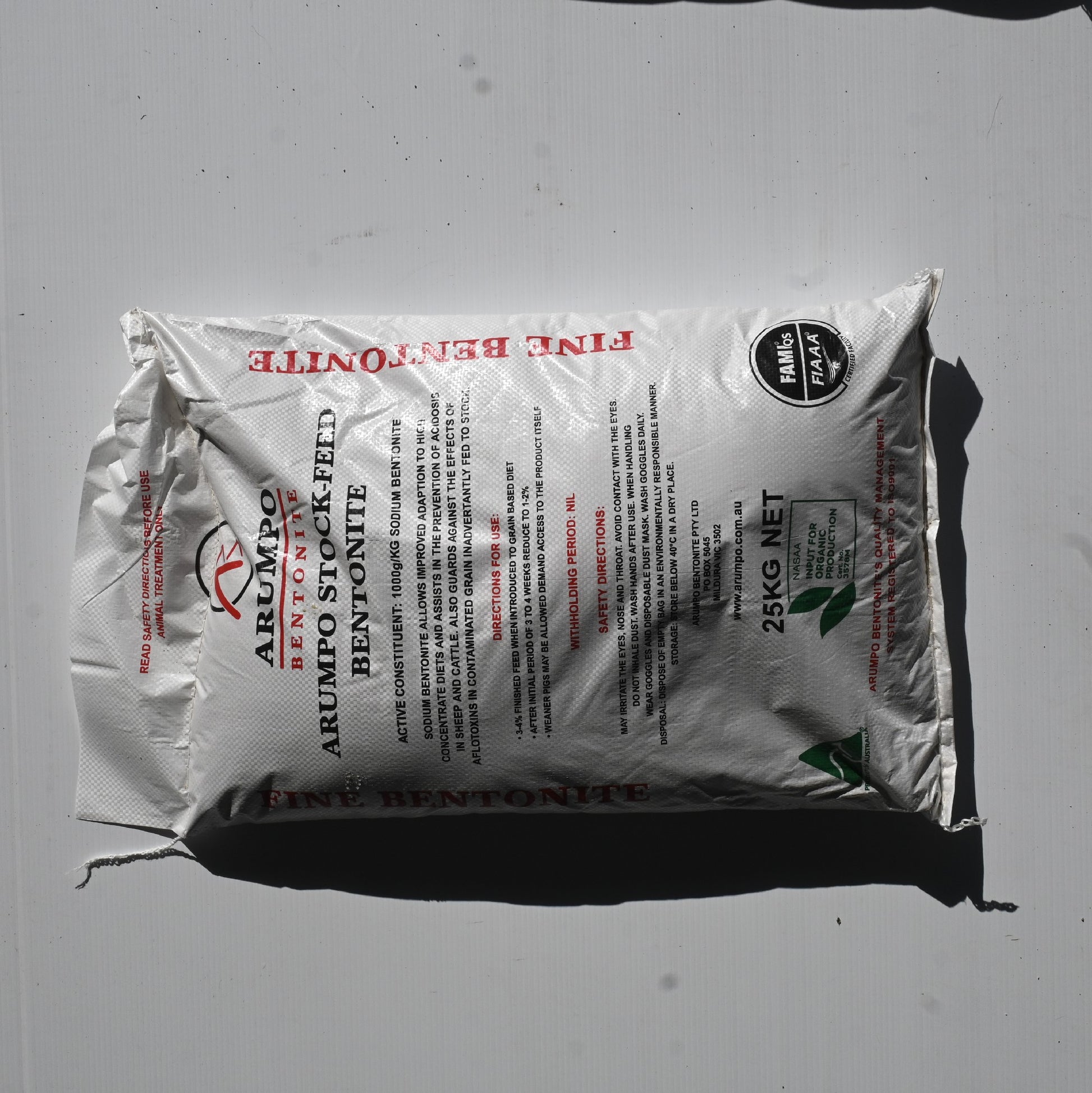 Arumpo Bentonite Fine 25kg