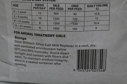Io Milktech Calf Milk Silver20kg (vic)