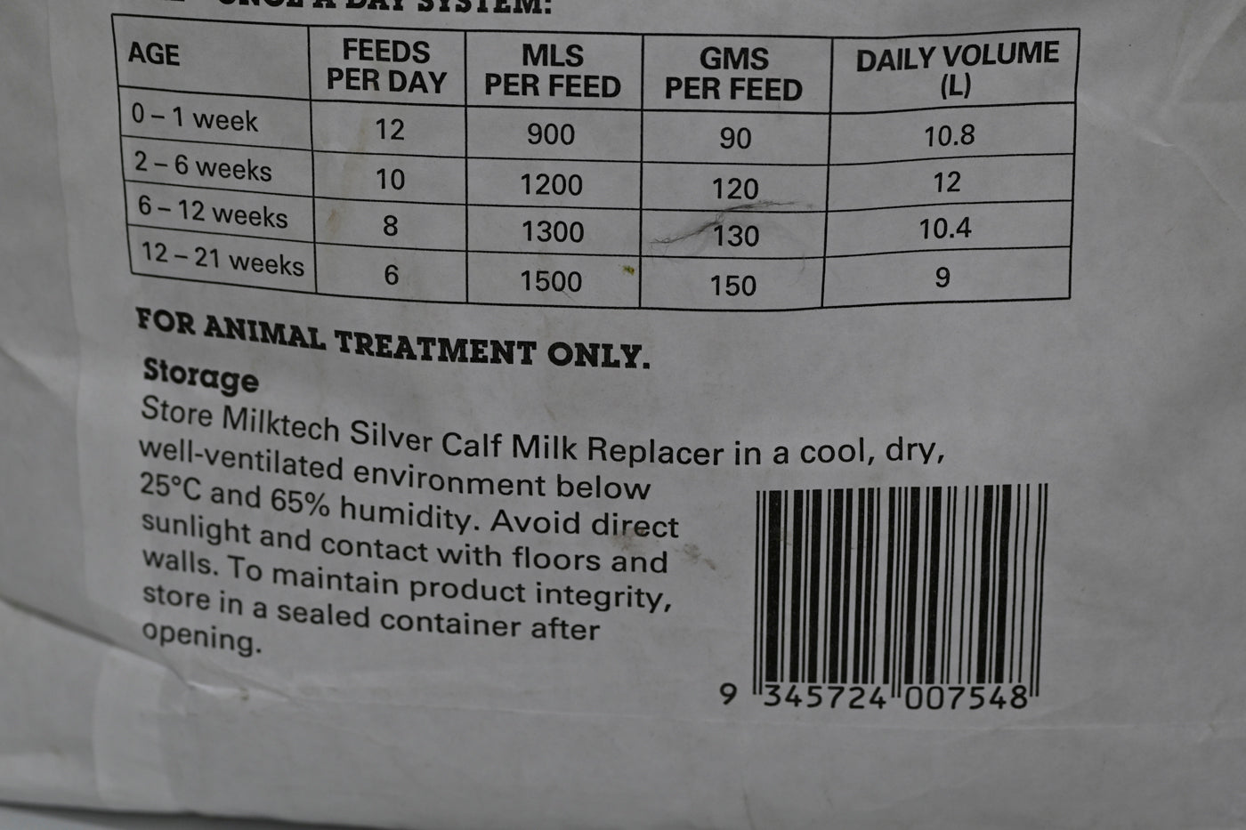 Io Milktech Calf Milk Silver20kg (vic)