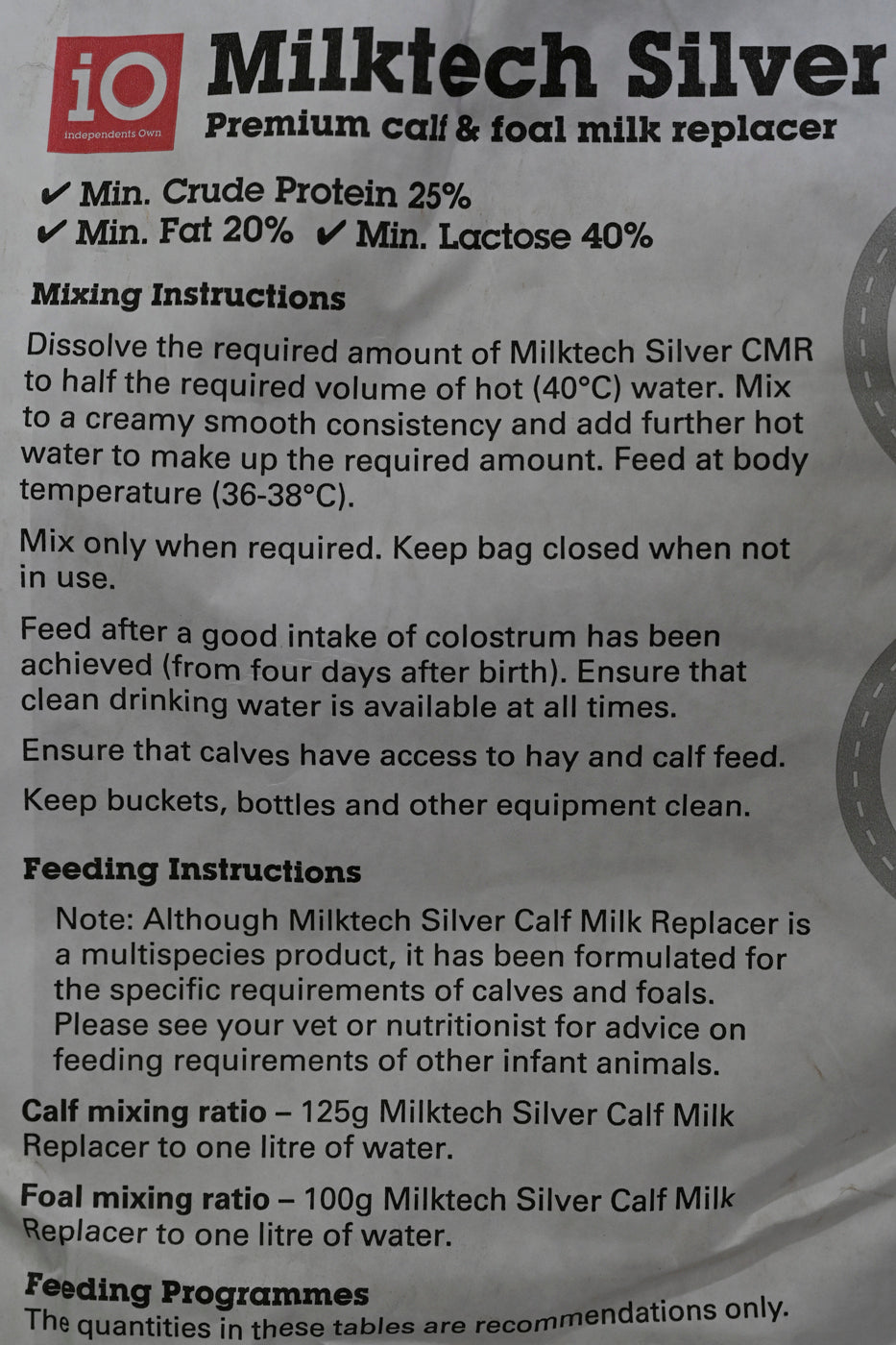 Io Milktech Calf Milk Silver20kg (vic)