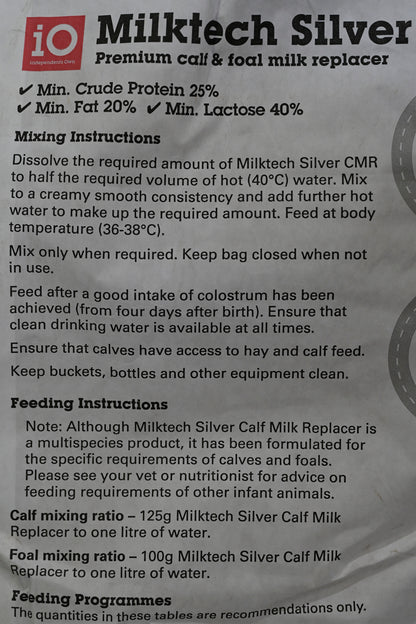 Io Milktech Calf Milk Silver20kg (vic)