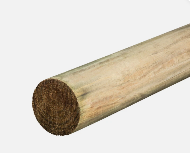 Pine Post  (scarlet) Length 2.1m (7ft) [w:150/200mm (6/8 Inch)]