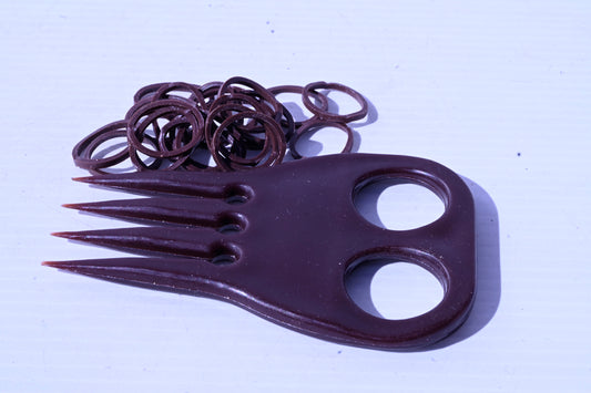 Eureka - Rubber Bands & Braid Comb [cl:brown]