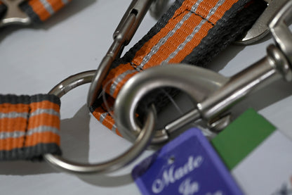 Eureka Halter & Lead Set - Cob [cl:grey, Orange & White]