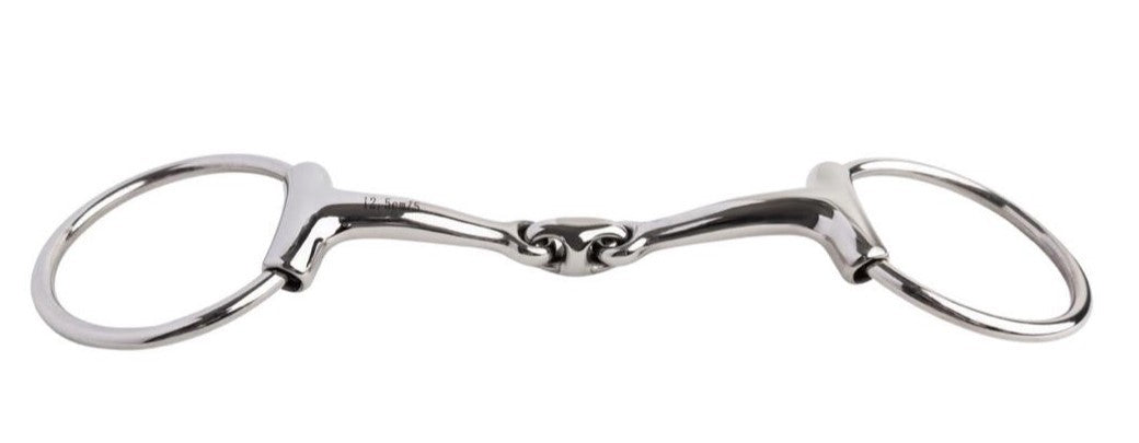 Cavalier Loose Ring Training Snaffle Bit With No Pinch Rings - 14.5cm