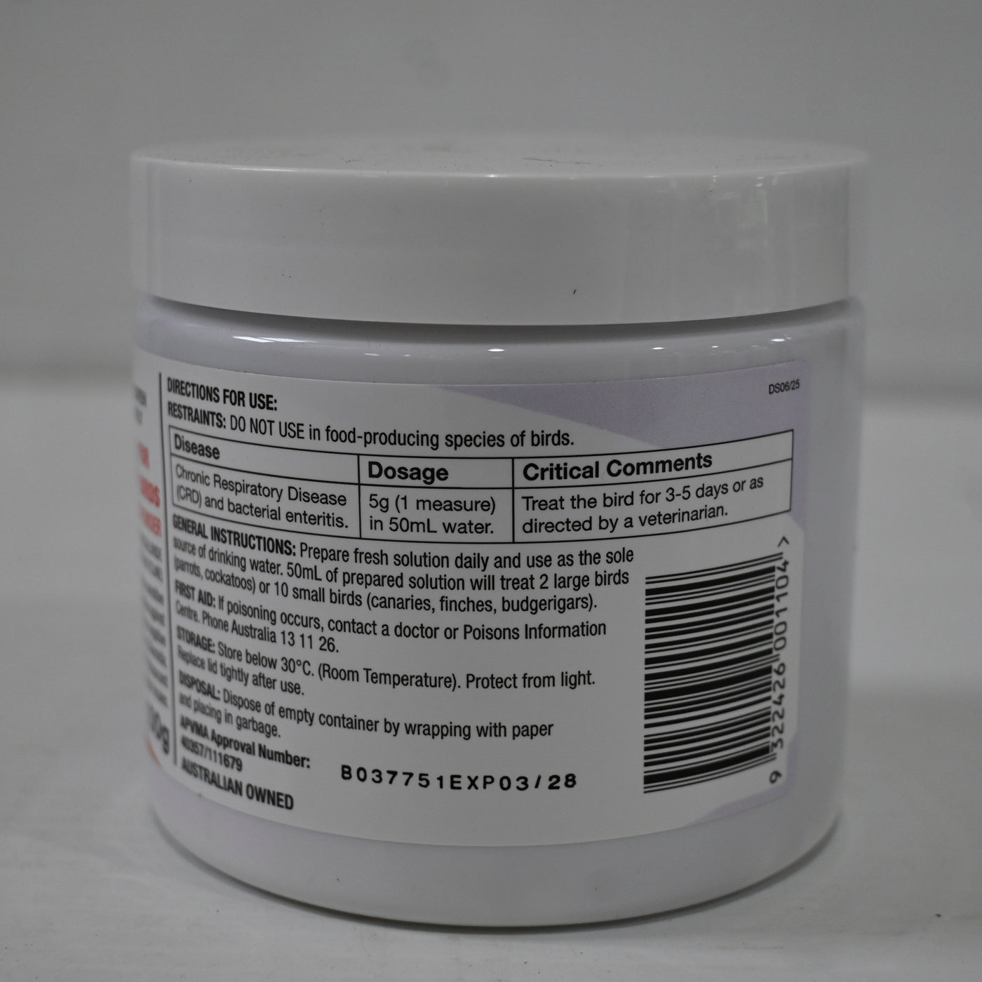 Mavlab Oxymav B Bird Powder 100gm