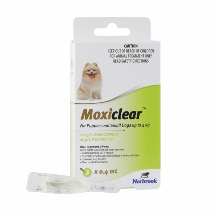 Moxiclear For Small Dogs Upto 4kg 3 Pack