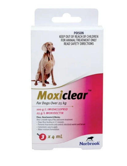 Moxiclear For Dogs Over 25 3 Pack [sz:3pk]