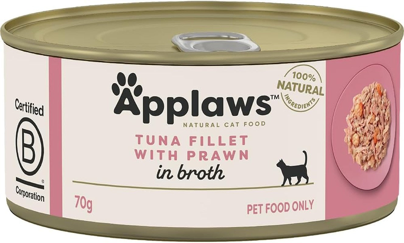 Applaws Cat Tin Tuna & Prawn 70g 24pk
