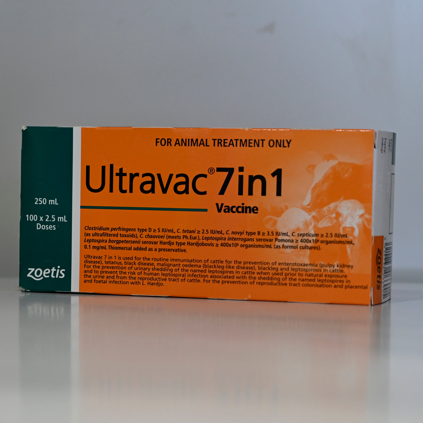 Zoetis Ultravac 7 In 1 Cattle Vaccination [sz:250ml]