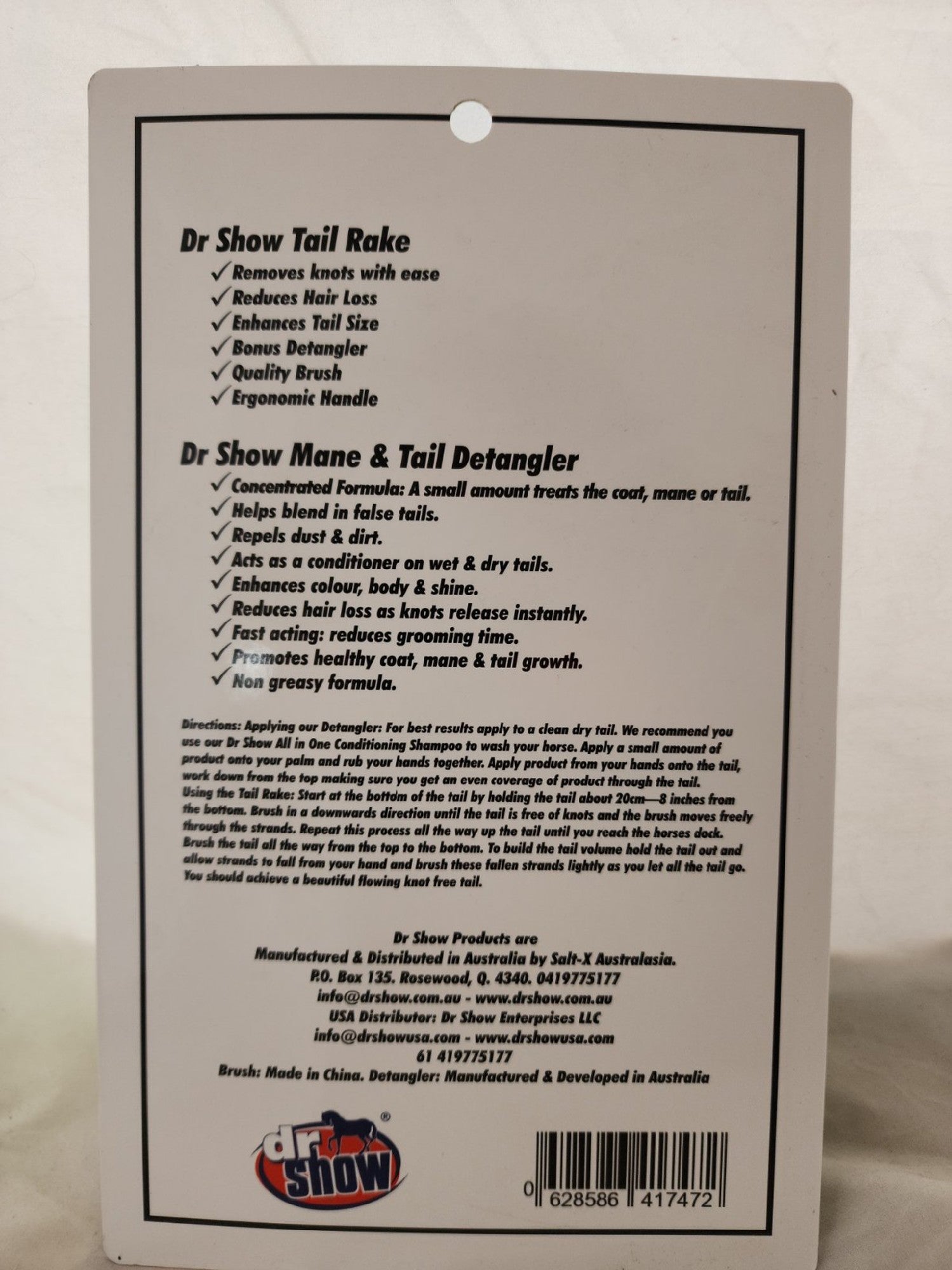 Dr Show Dr Show Mane & Tail Detangler 50ml 