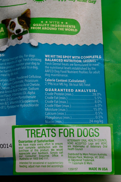 Greenies Dog Treat Pack [va:regular Sz:340g]