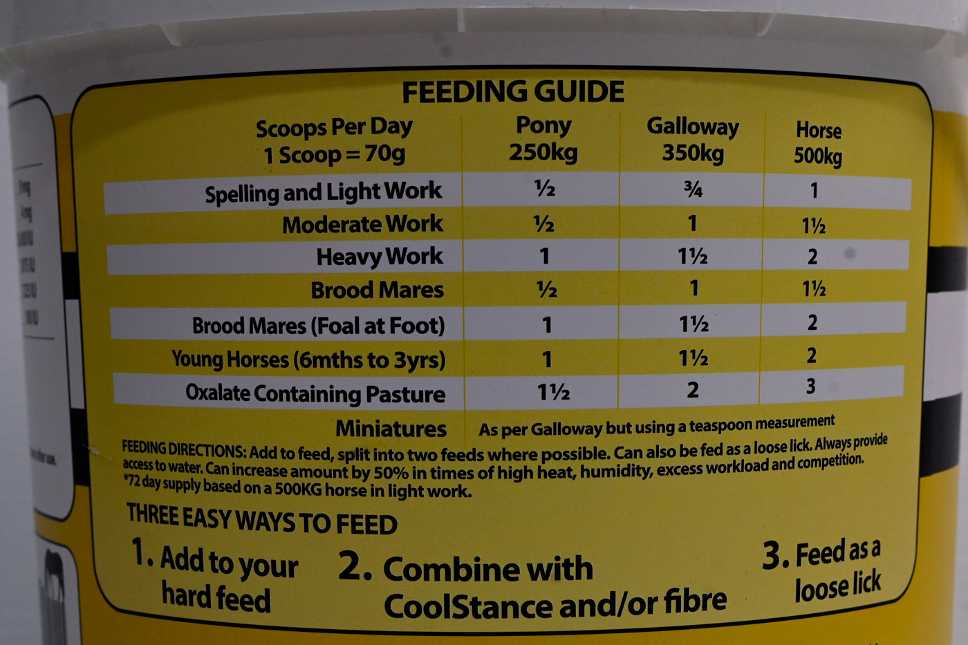 Equilibrium Mineral Mix 5kgs Yellow