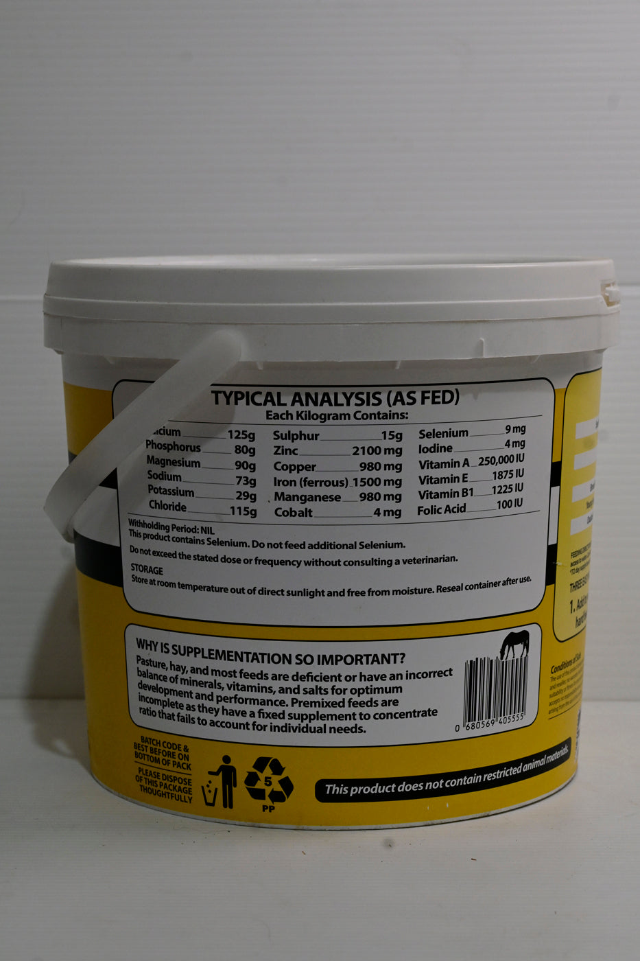 Equilibrium Mineral Mix 5kgs Yellow