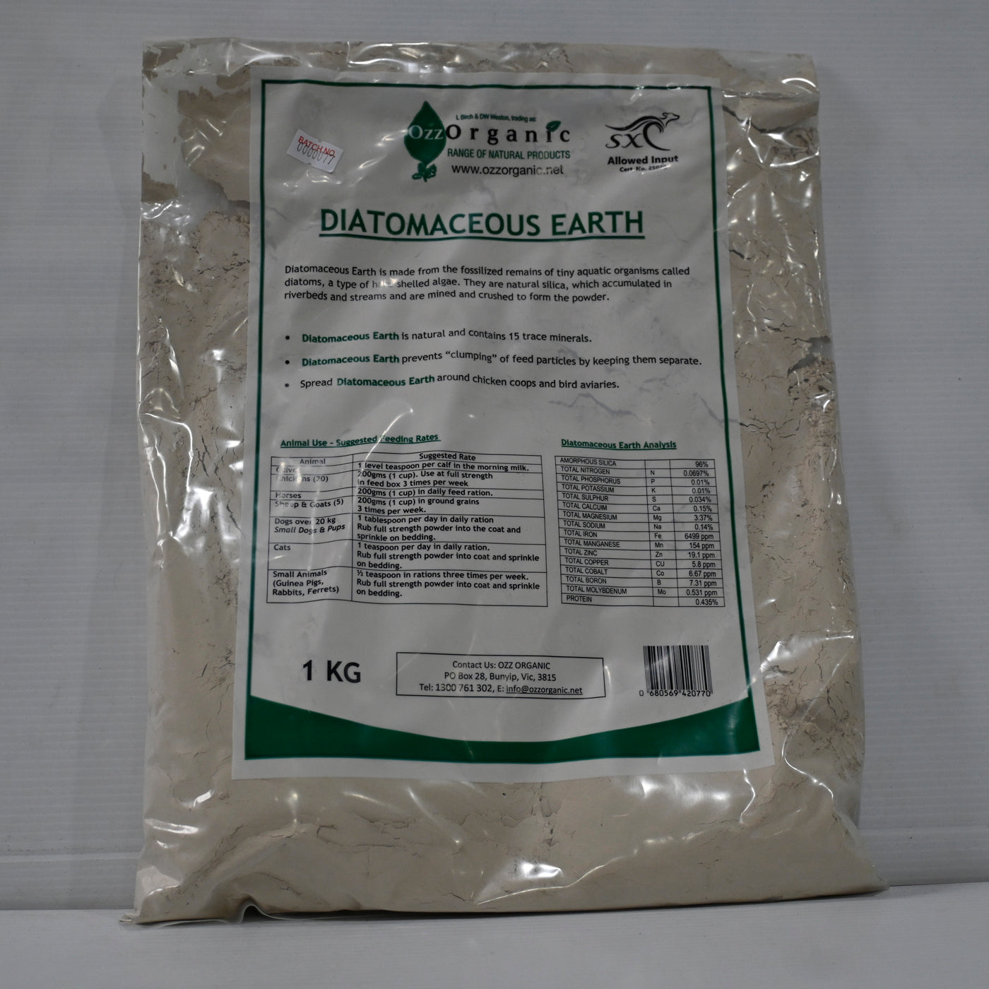 Diatomaceous Earth 1kg