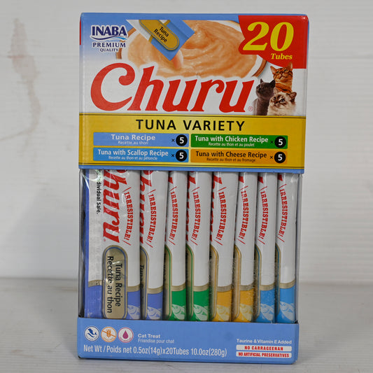 Inaba Cat Churu Puree Tuna Varieties [ps:20 Tubes]