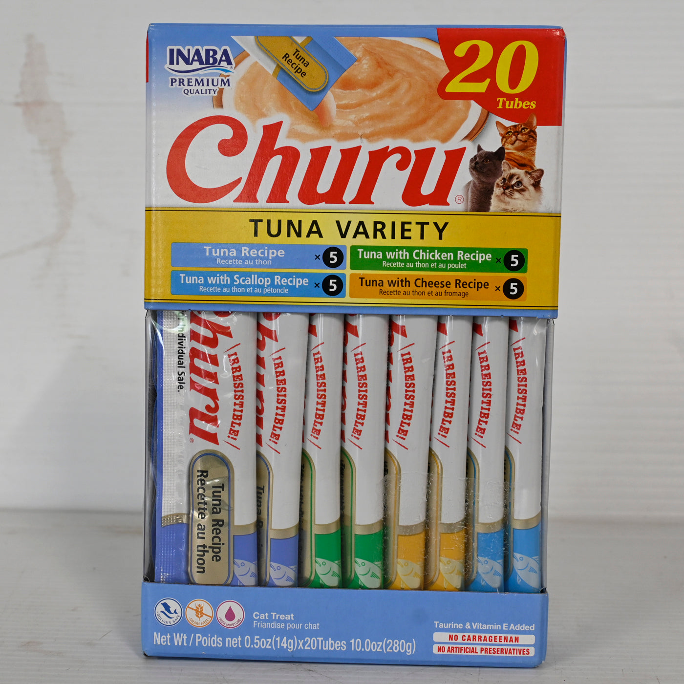 Inaba Cat Churu Puree Tuna Varieties [ps:20 Tubes]