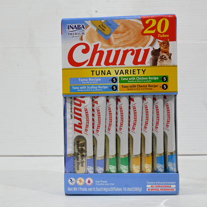 Inaba Cat Churu Puree Tuna Varieties [ps:20 Tubes]