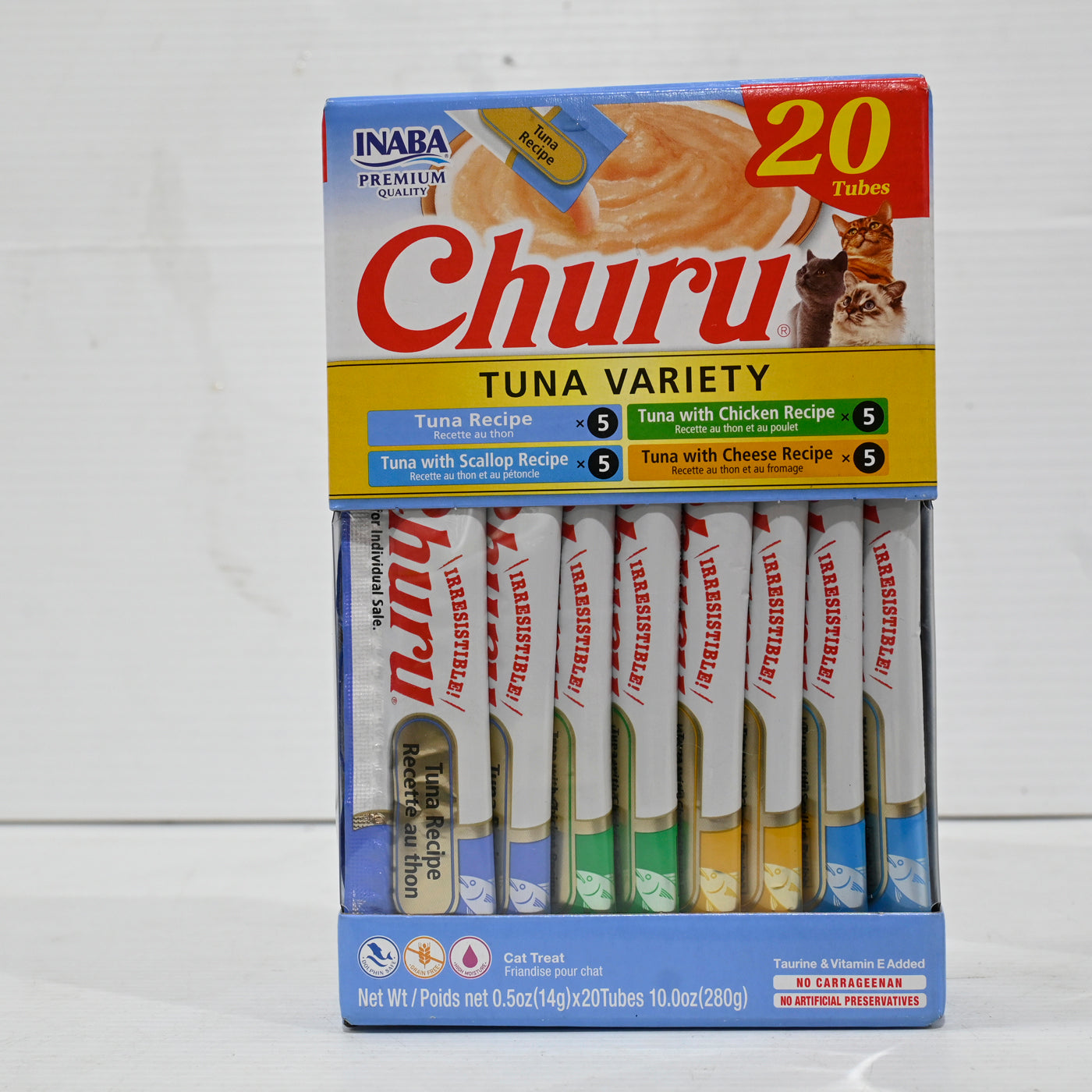 Inaba Cat Churu Puree Tuna Varieties [ps:20 Tubes]