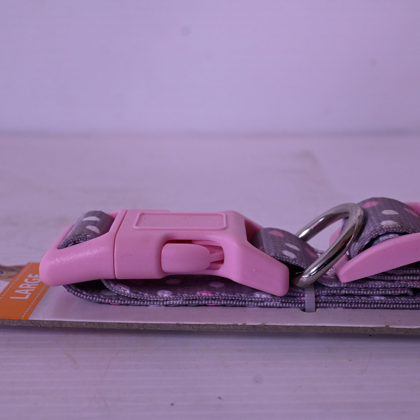 Simply Dog Collar [cl:pink And Grey Sz:large]