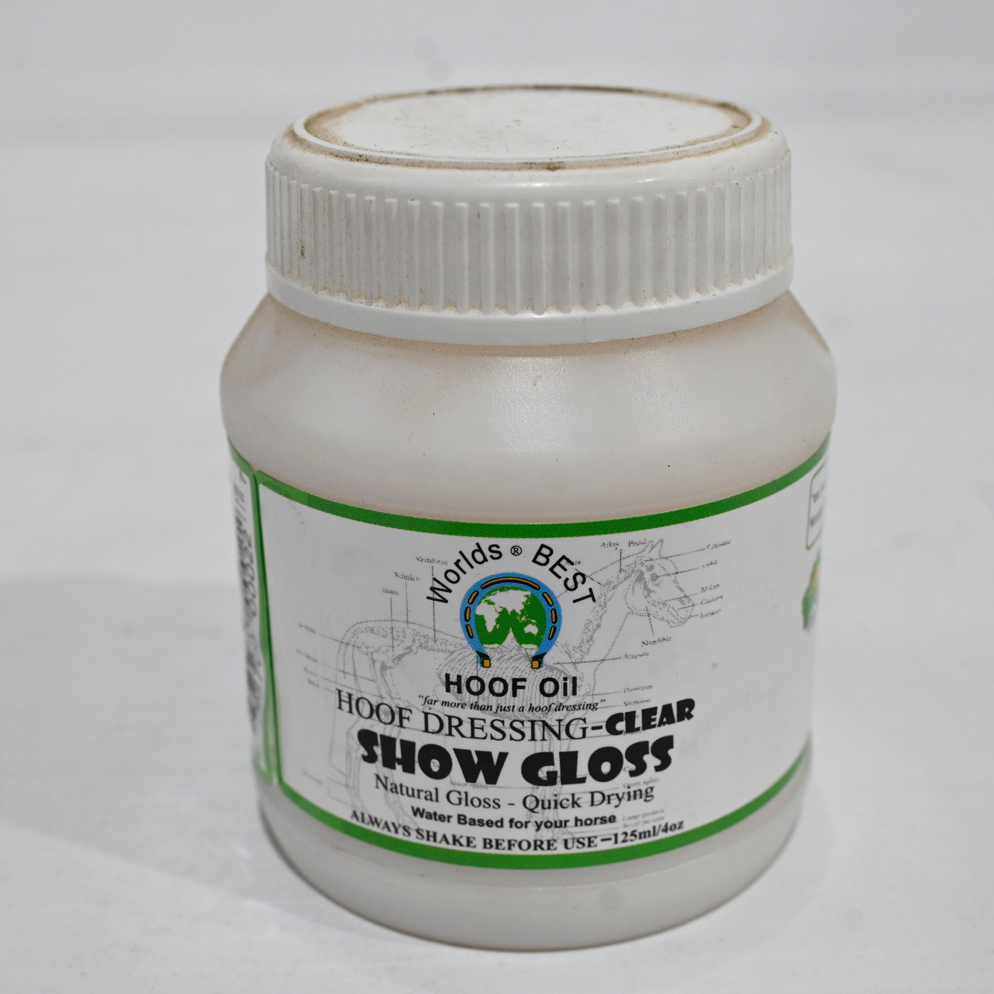 Worlds Best Hoof Oil Show Gloss Clear 125ml