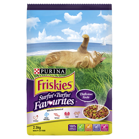 Friskies Adult Cat 2.5kg Surfin Turfin