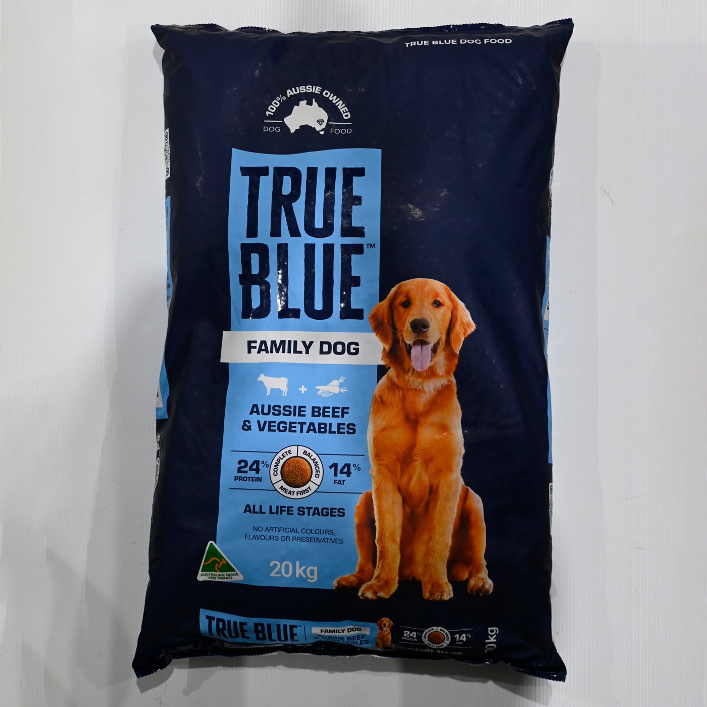 True Blue Family Dog 20kg Beef And Vegetables 